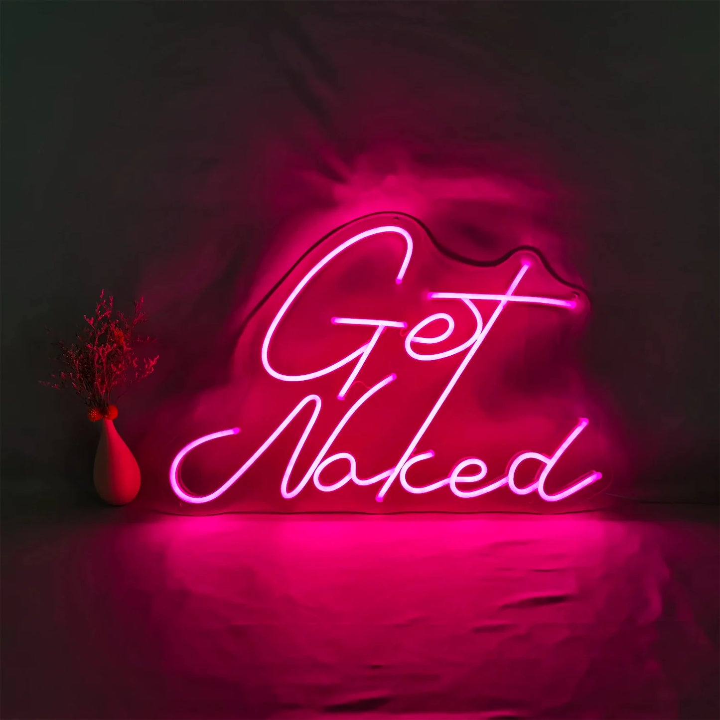 Get Naked Neon Sign