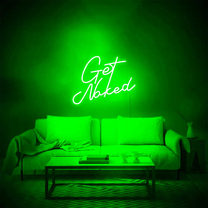 Get Naked Neon Sign