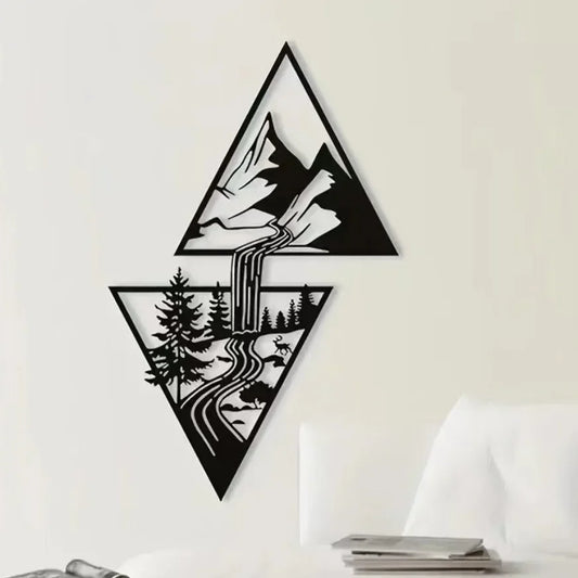 Mountain wall hanging