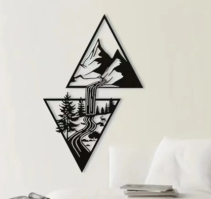 Mountain wall hanging